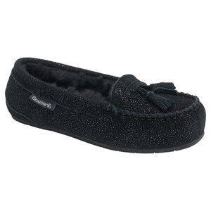 BearPaw Women's Sparkle Black Slippers